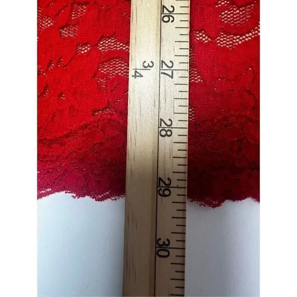 Women’s Express Red Lace Backless Bodycon Dress Size XS - Picture 10 of 13